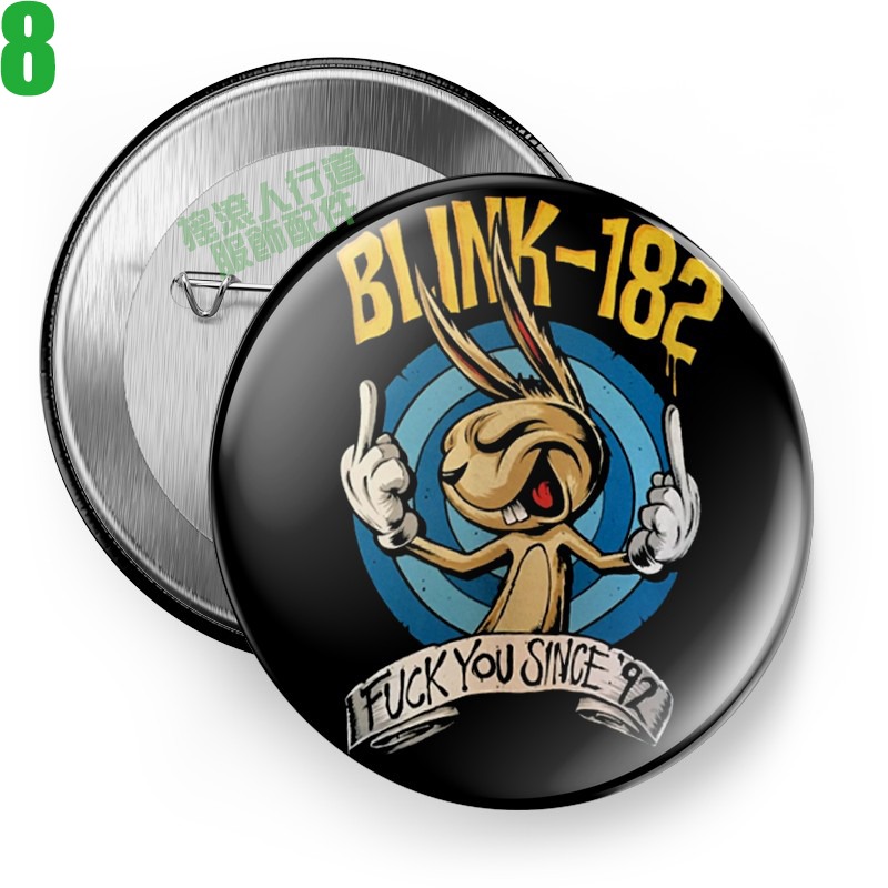 Blink 182【眨眼182】短袖流行龐克搖滾樂團胸章徽章(共9種款式可供選購) 下單前請先詢問有無現貨!【賣場一】-規格圖11