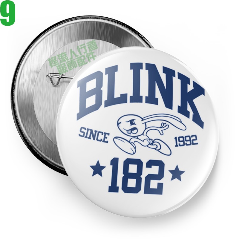 Blink 182【眨眼182】短袖流行龐克搖滾樂團胸章徽章(共9種款式可供選購) 下單前請先詢問有無現貨!【賣場一】-規格圖11