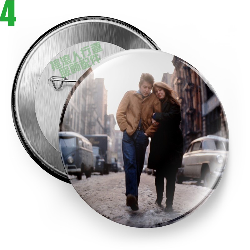 Bob Dylan【巴布狄倫】短袖民謠搖滾傳奇歌手胸章徽章(共6種款式可供選購) 下單前請先詢問有無現貨!【賣場一】-細節圖4