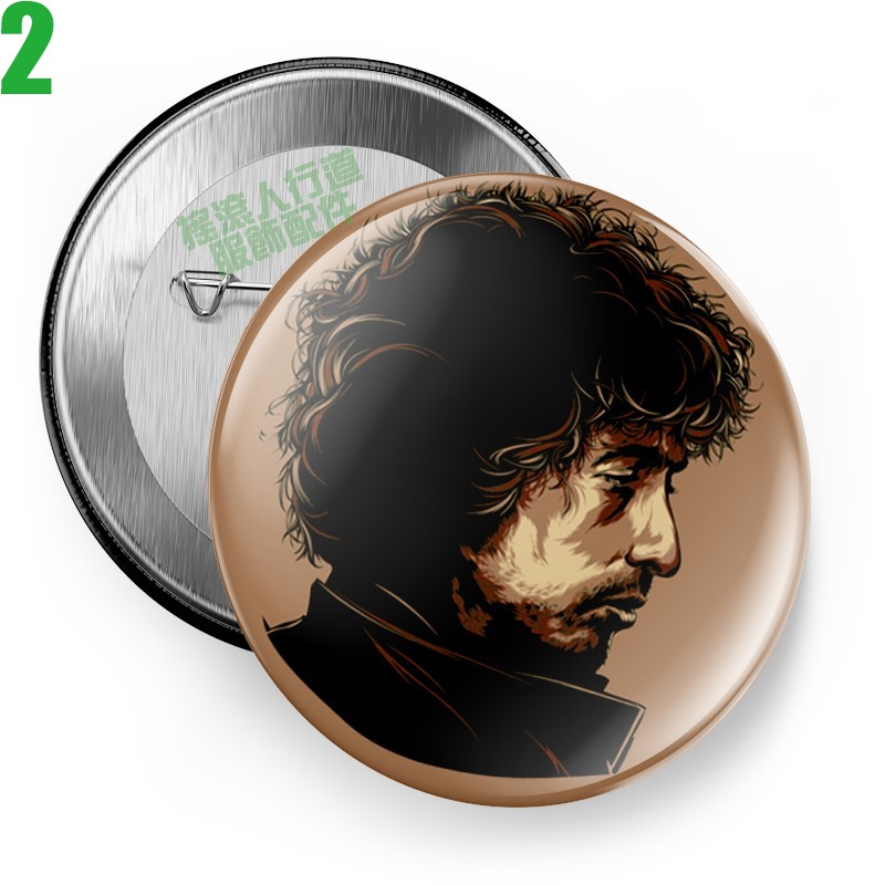 Bob Dylan【巴布狄倫】短袖民謠搖滾傳奇歌手胸章徽章(共6種款式可供選購) 下單前請先詢問有無現貨!【賣場一】-規格圖8