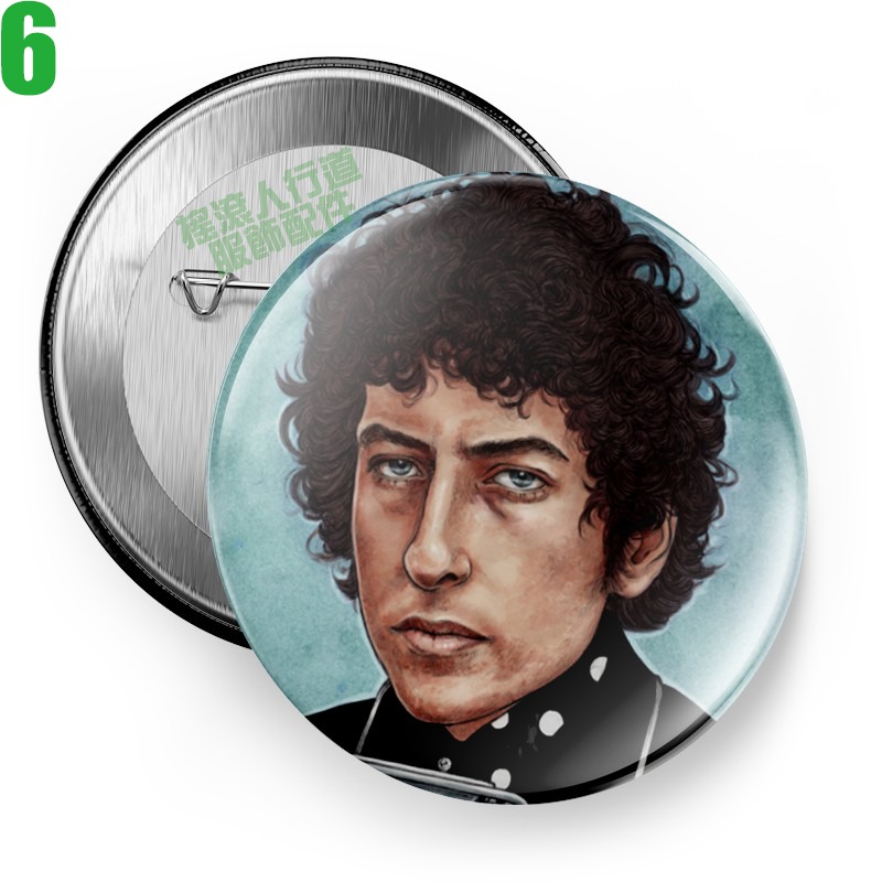 Bob Dylan【巴布狄倫】短袖民謠搖滾傳奇歌手胸章徽章(共6種款式可供選購) 下單前請先詢問有無現貨!【賣場一】-規格圖8