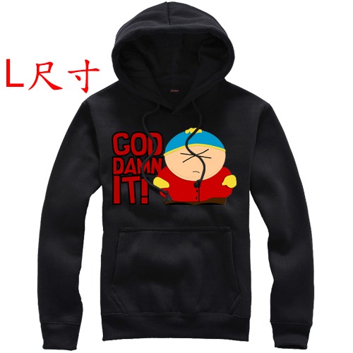 【南方公園 南方四賤客 South Park】【L尺寸】連帽厚絨長袖卡通動畫系列T恤(現貨供應 下單後可以立即出貨)-規格圖1