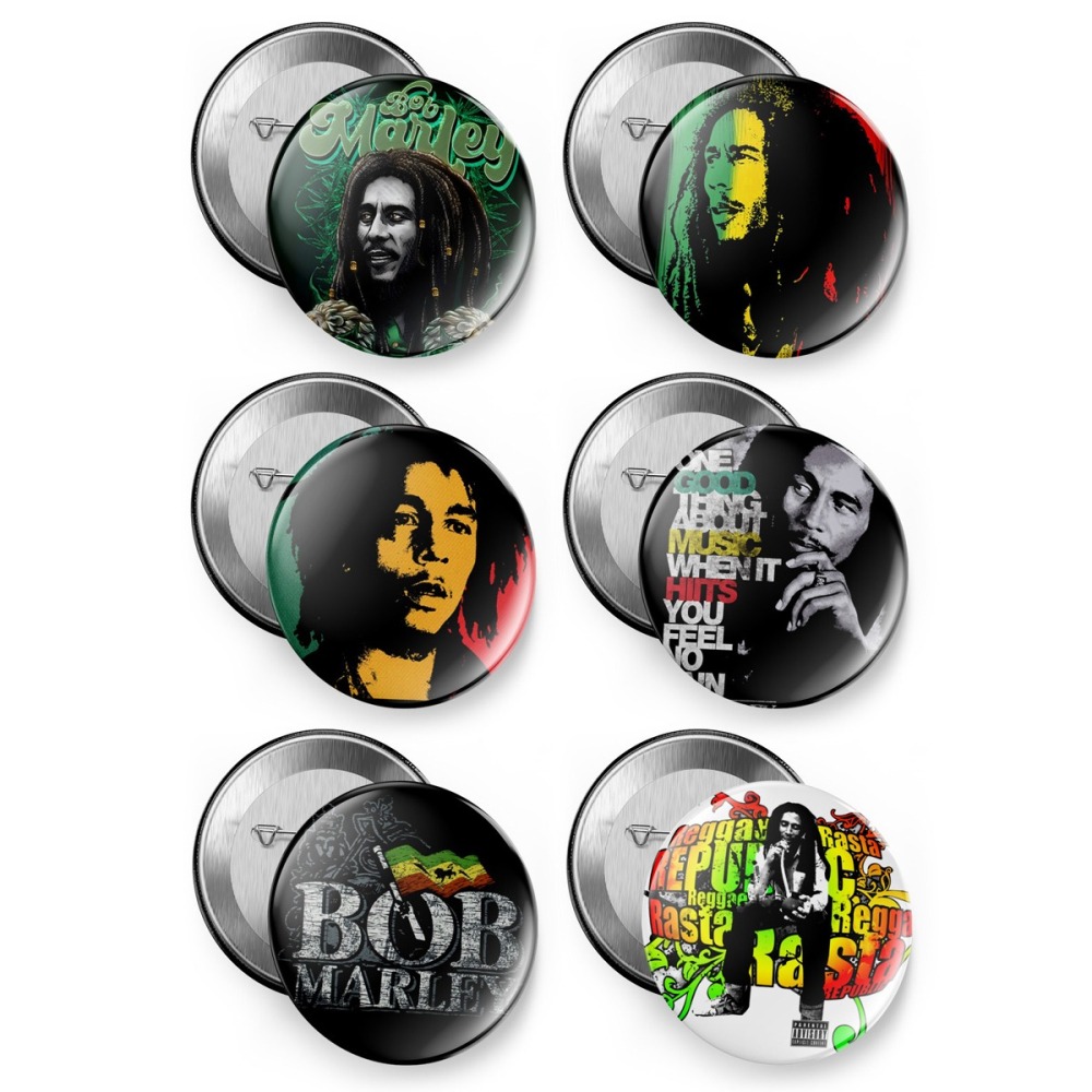 Bob Marley【巴布馬利】短袖雷鬼(Reggae)搖滾歌手胸章徽章(5種款式) 下單前請先詢問有無現貨!【賣場一】-細節圖6