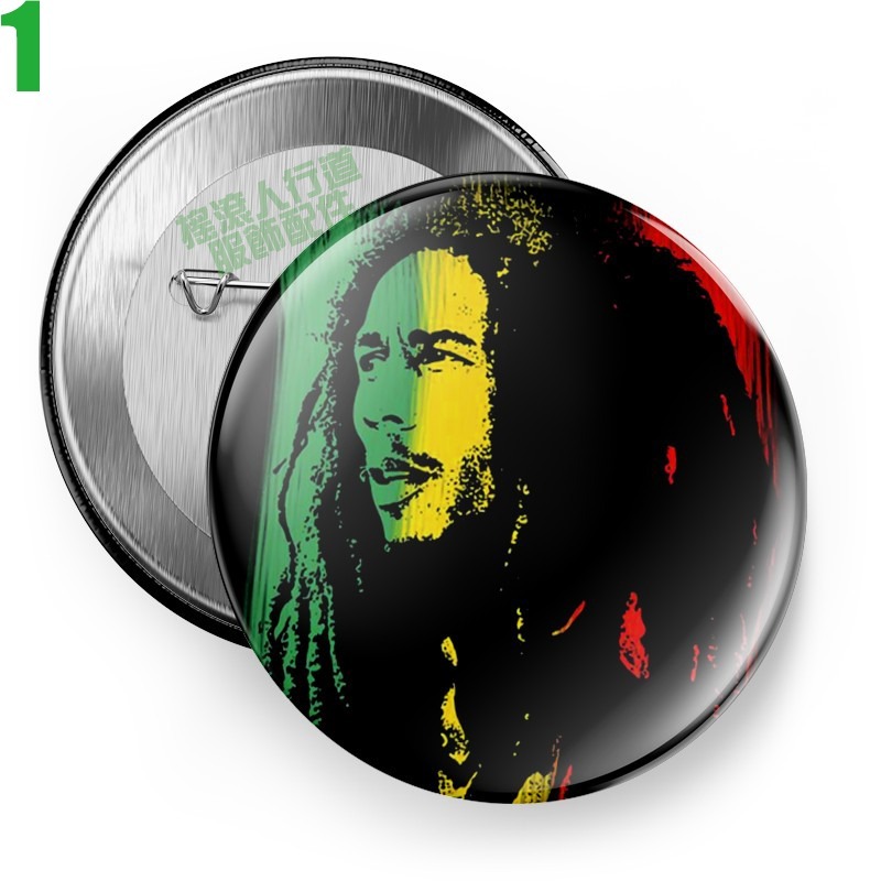 Bob Marley【巴布馬利】短袖雷鬼(Reggae)搖滾歌手胸章徽章(5種款式) 下單前請先詢問有無現貨!【賣場一】-規格圖7