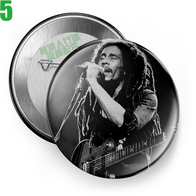Bob Marley【巴布馬利】短袖雷鬼(Reggae)搖滾歌手胸章徽章(5種款式) 下單前請先詢問有無現貨!【賣場一】-規格圖7