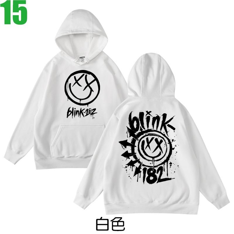Blink 182【眨眼182】連帽厚絨長袖流行龐克搖滾樂團T恤(共3種顏色可供選購) 新款上市購買多件多優惠【賣場五】-細節圖2