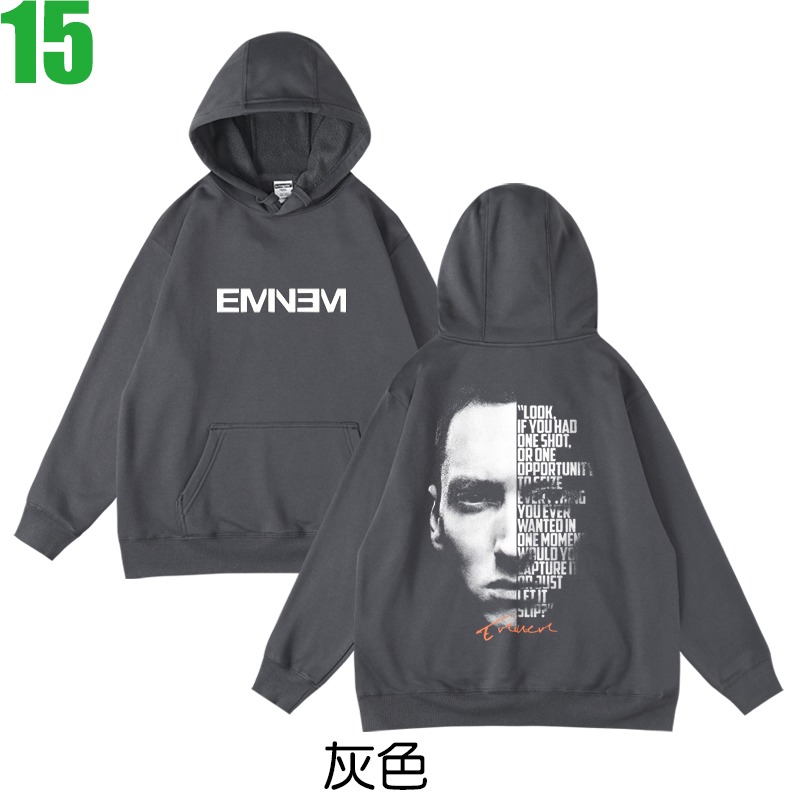 Eminem【阿姆】連帽厚絨長袖嘻哈饒舌(HIP-HOP RAP)歌手T恤(2種顏色) 新款上市購買多件多優惠【賣場七】-細節圖2