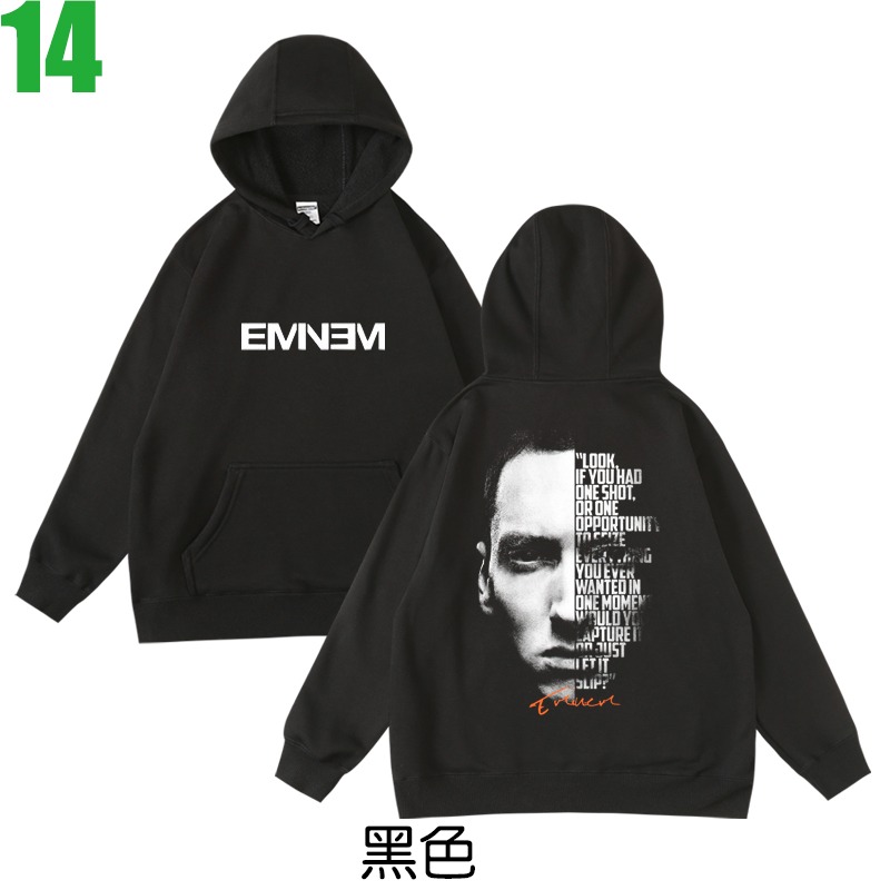 Eminem【阿姆】連帽厚絨長袖嘻哈饒舌(HIP-HOP RAP)歌手T恤(2種顏色) 新款上市購買多件多優惠【賣場七】-規格圖3