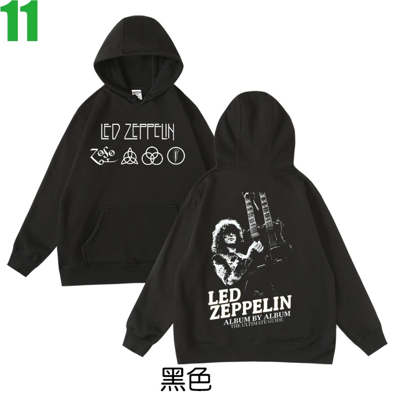 Led Zeppelin【齊柏林飛船】連帽厚絨長袖重金屬搖滾樂團T恤(共2種顏色) 新款上市購買多件多優惠!【賣場六】-規格圖3