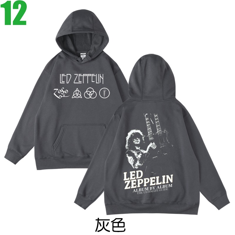 Led Zeppelin【齊柏林飛船】連帽厚絨長袖重金屬搖滾樂團T恤(共2種顏色) 新款上市購買多件多優惠!【賣場六】-規格圖3