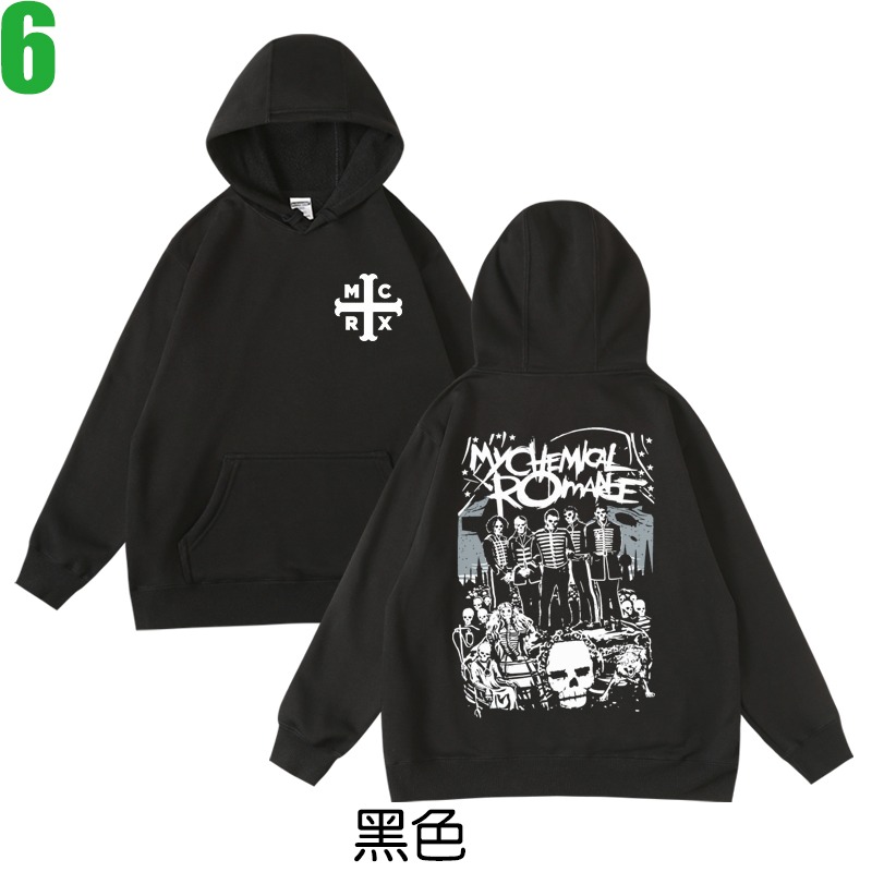 My Chemical Romance【我的另類羅曼史】連帽厚絨長袖搖滾樂團T恤(2種顏色) 購買多件多優惠!【賣場三】-規格圖3
