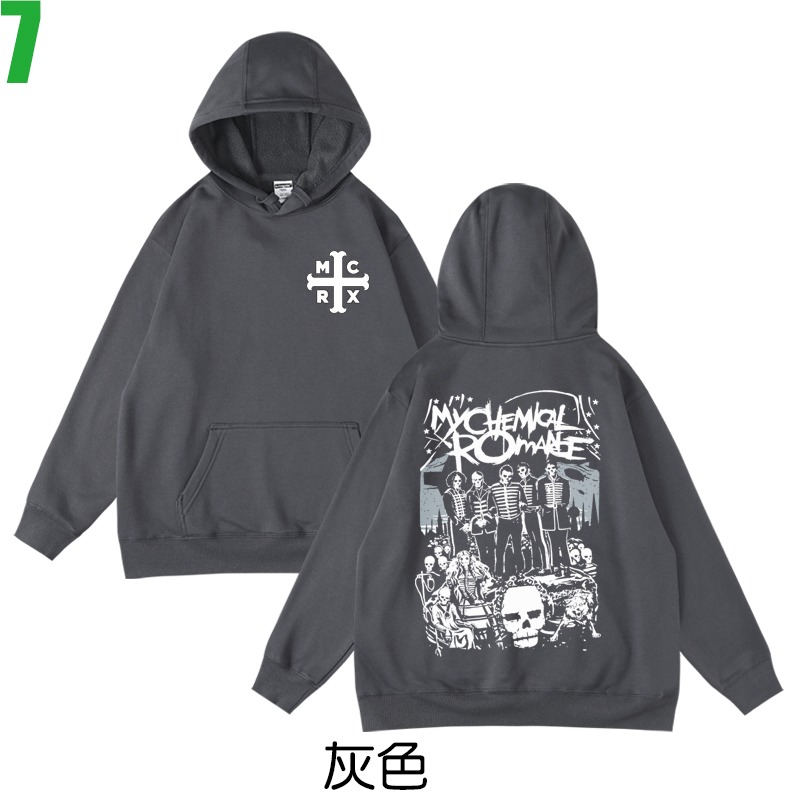 My Chemical Romance【我的另類羅曼史】連帽厚絨長袖搖滾樂團T恤(2種顏色) 購買多件多優惠!【賣場三】-規格圖3