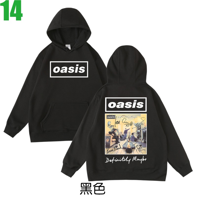 OASIS【綠洲樂團】連帽厚絨長袖英式搖滾樂團T恤(共3種顏色可供選購) 新款上市購買多件多優惠!【賣場三】-規格圖4