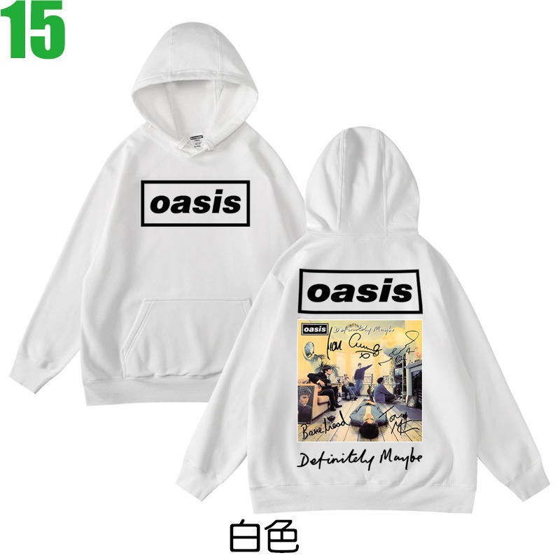 OASIS【綠洲樂團】連帽厚絨長袖英式搖滾樂團T恤(共3種顏色可供選購) 新款上市購買多件多優惠!【賣場三】-規格圖4