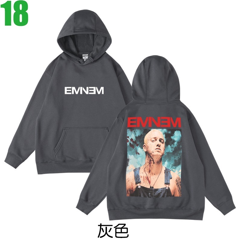Eminem【阿姆】連帽厚絨長袖嘻哈饒舌(HIP-HOP RAP)歌手T恤(3種顏色) 新款上市購買多件多優惠【賣場八】-細節圖3
