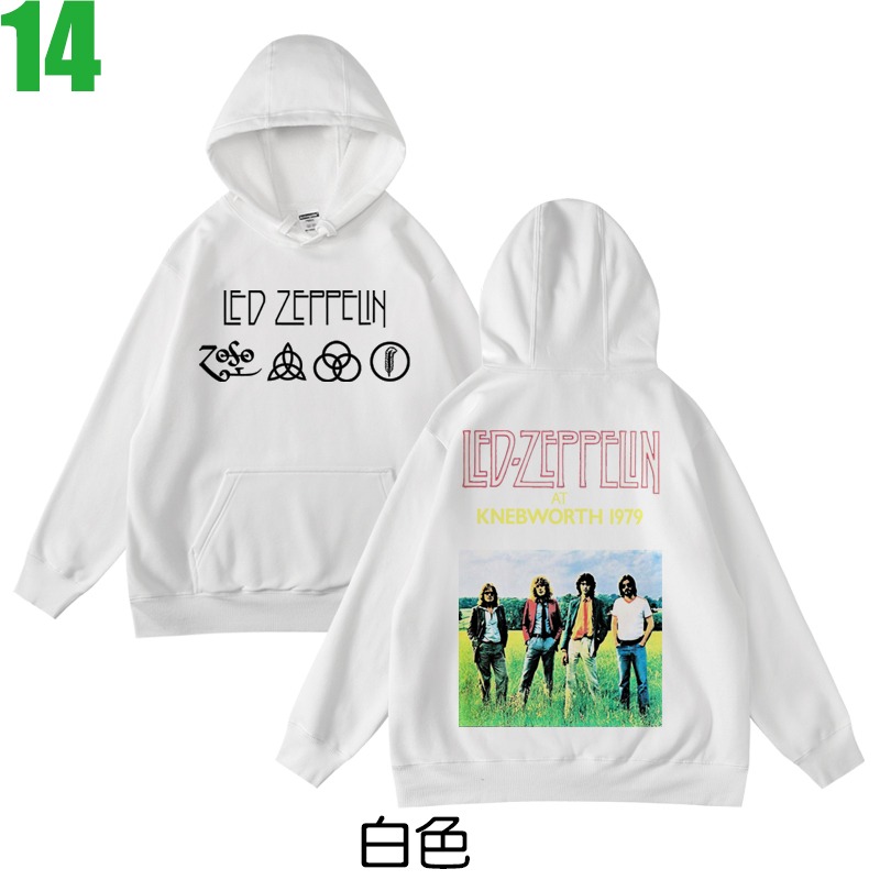 Led Zeppelin【齊柏林飛船】連帽厚絨長袖重金屬搖滾樂團T恤(共3種顏色) 新款上市購買多件多優惠!【賣場七】-細節圖2