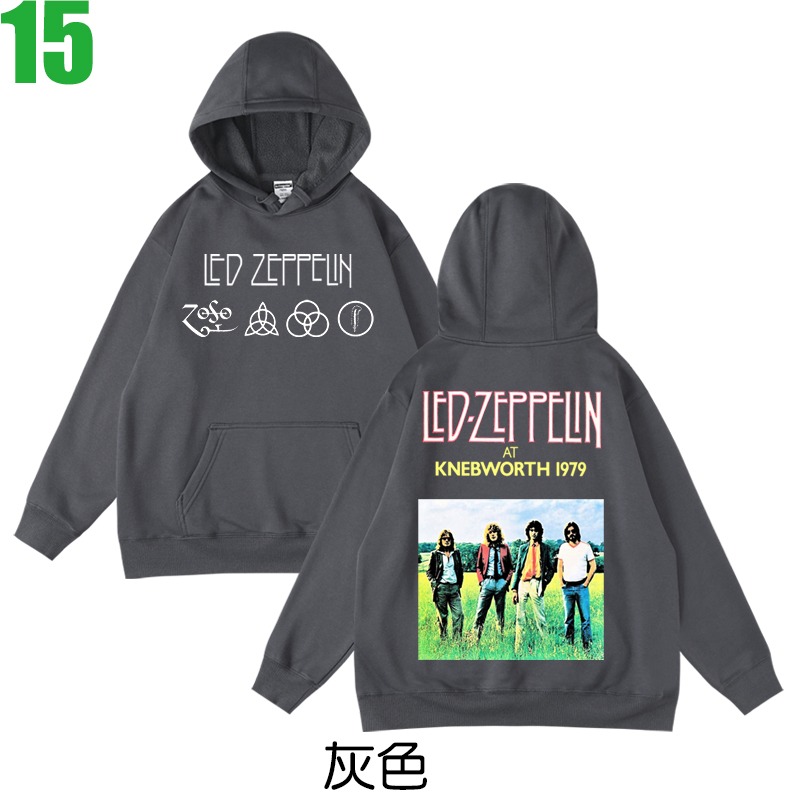 Led Zeppelin【齊柏林飛船】連帽厚絨長袖重金屬搖滾樂團T恤(共3種顏色) 新款上市購買多件多優惠!【賣場七】-規格圖4