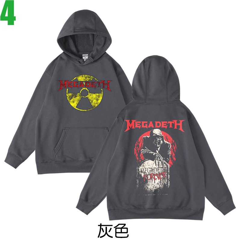 MEGADETH【麥加帝斯】連帽厚絨長袖鞭擊重金屬搖滾樂團T恤(共2種顏色可供選購) 新款上市購買多件多優惠!【賣場二】-細節圖2