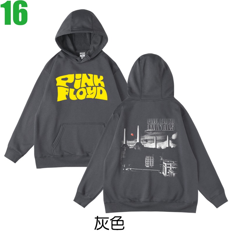 Pink Floyd【平克·佛洛伊德】連帽厚絨長袖搖滾樂團T恤(共2種顏色可供選購) 新款上市購買多件多優惠!【賣場七】-規格圖3