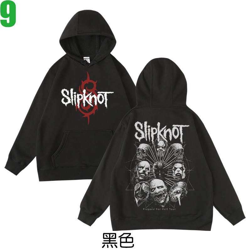 Slipknot【滑結樂團】連帽厚絨長袖Nu-Metal新重金屬搖滾樂團T恤(共2種顏色) 購買多件多優惠!【賣場八】-規格圖3