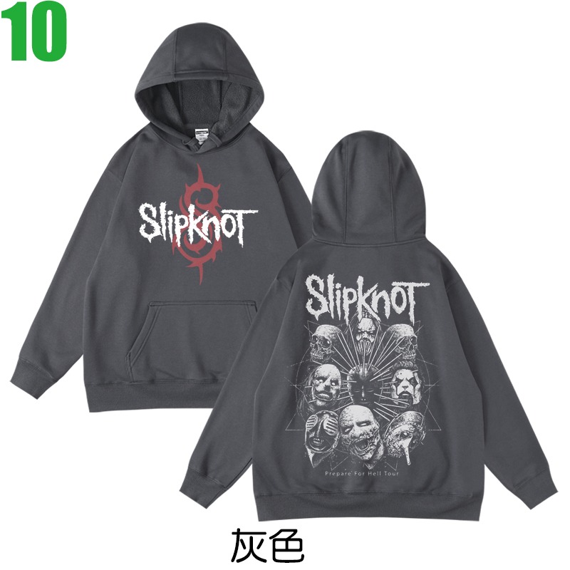 Slipknot【滑結樂團】連帽厚絨長袖Nu-Metal新重金屬搖滾樂團T恤(共2種顏色) 購買多件多優惠!【賣場八】-規格圖3