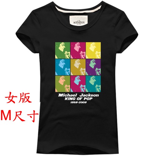 Michael Jackson【麥可傑克森】【女生版M尺寸】短袖流行舞曲歌手藝人T恤(現貨供應 下單後可以立即出貨)-規格圖2