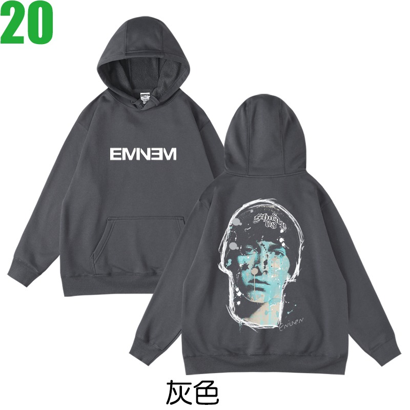 Eminem【阿姆】連帽厚絨長袖嘻哈饒舌(HIP-HOP RAP)歌手T恤(2種顏色) 新款上市購買多件多優惠【賣場九】-規格圖3