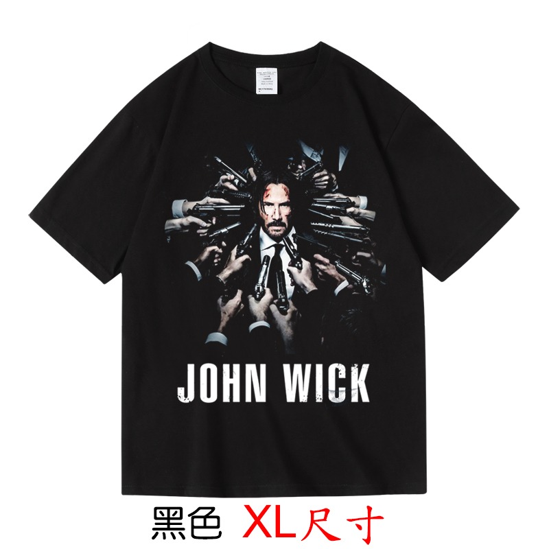 【捍衛任務 JOHN WICK 基努·李維】【XL尺寸】短袖經典電影系列T恤(現貨供應 下單後可以立即出貨)-規格圖2
