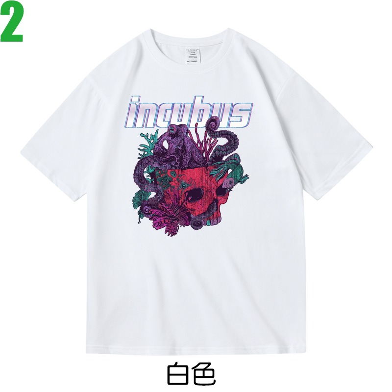 Incubus【重擊合唱團】短袖重金屬搖滾樂團T恤(共2種顏色可供選購) 新款上市購買多件多優惠!【賣場一】-細節圖2
