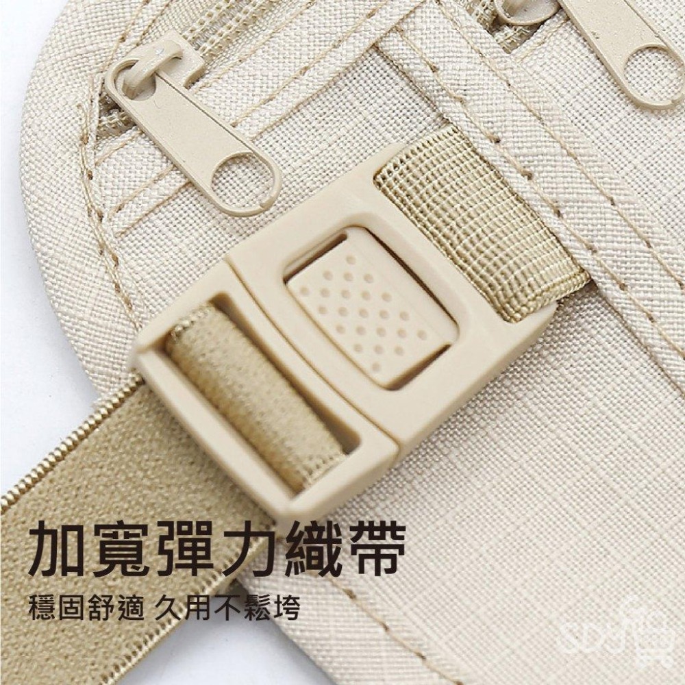 【台灣現貨 快速發貨】旅行防盜包 防盜刷 鬆緊帶設計 大容量 腰包 貼身腰包 護照包 隱形腰包 防盜 防窺 貼身小包-細節圖3