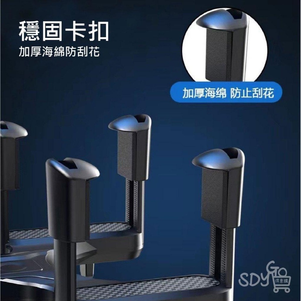 【台灣現貨 快速發貨】後視鏡卡扣式手機架 狂甩不掉 四點卡扣 加厚海綿 防刮 汽車手機支架 後照鏡支架 可伸縮手機支架-細節圖6