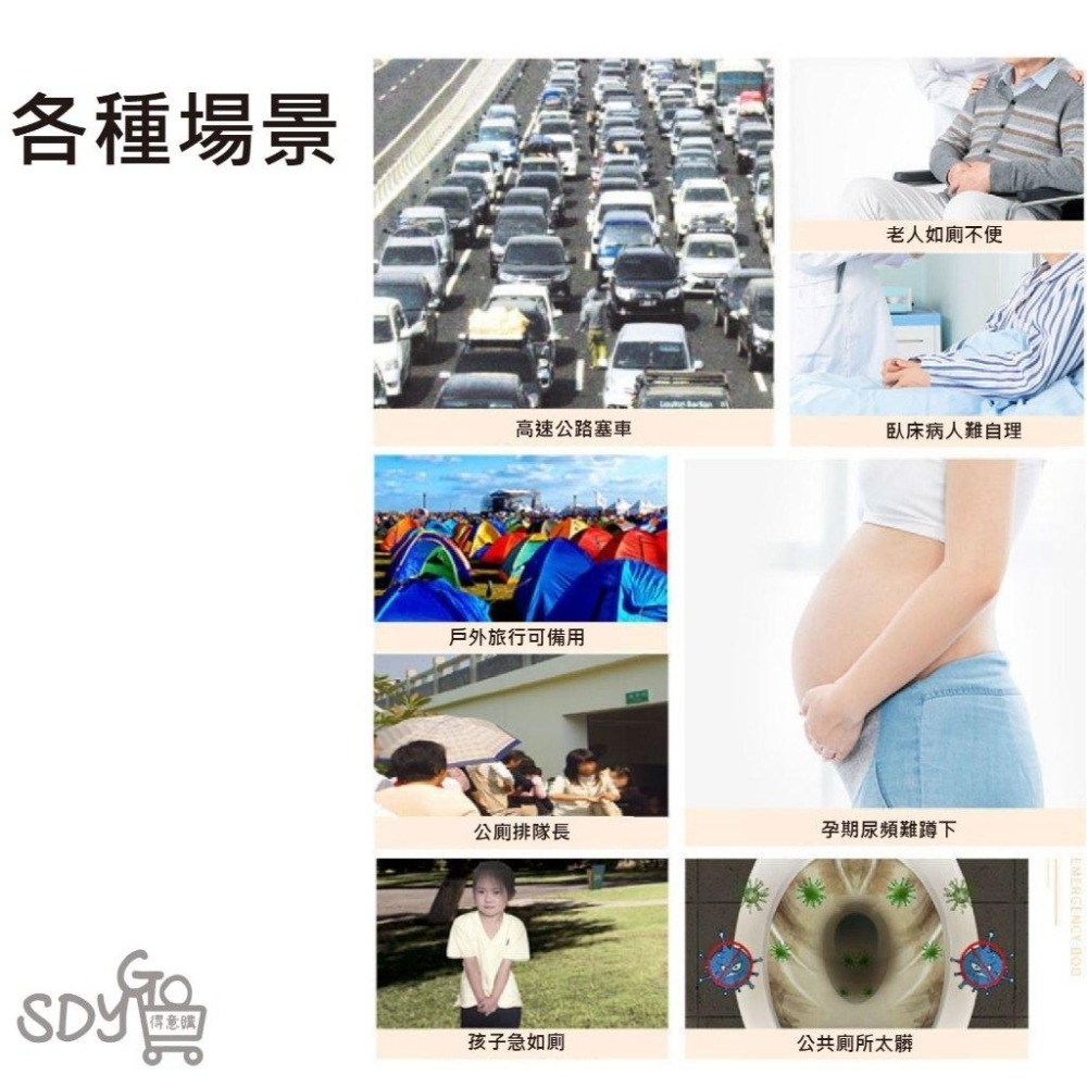 【雙11買10送1】應急尿袋 大容量 700CC 適合女用 吸水性強 不漏液 孕期使用 方便老人 臥床不便 成人尿布-細節圖6