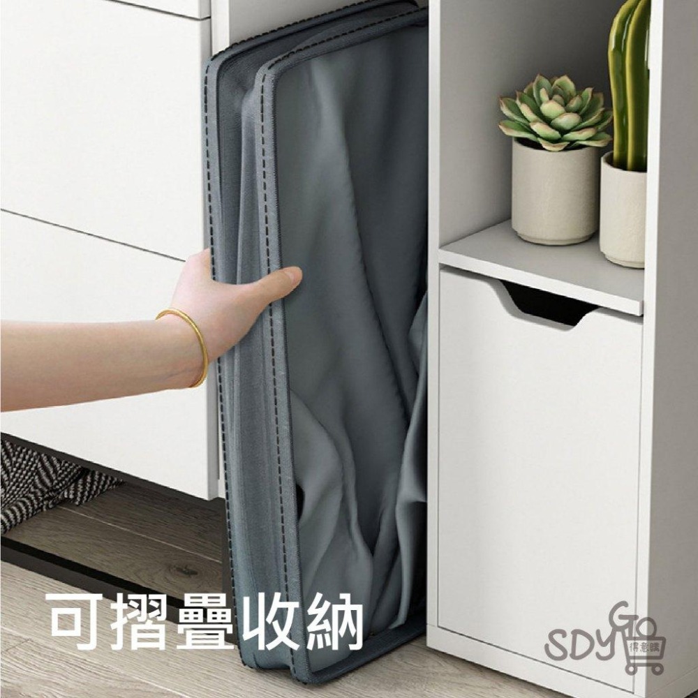 【台灣現貨 快速發貨】桌下置物推車 萬向輪設計 可折疊收納 不占空間 收納箱 推車 拉車 辦公室收納 小物收納 髒衣籃-細節圖6