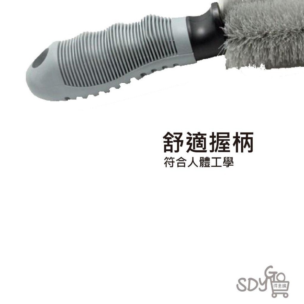 【台灣現貨 快速發貨】輪框刷 尼龍毛刷 人體工學握柄 輪圈刷 輪框 輪圈 刷子 萬用刷 鋁圈刷 鋼圈刷 洗車工具-細節圖3