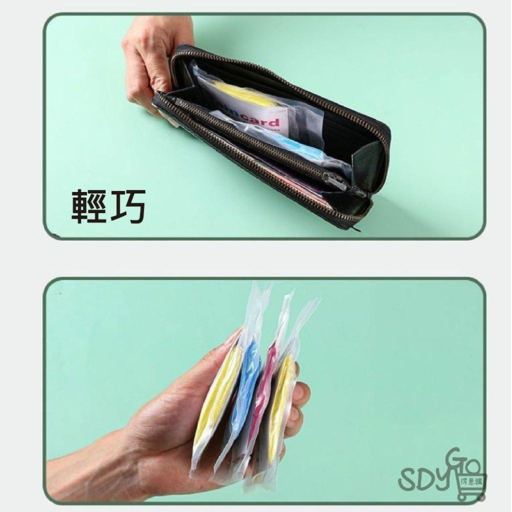 【台灣現貨 快速發貨】輕便卡片式雨衣 卡片雨衣 可放口袋 真空壓縮 雨衣 拋棄式雨衣 一次性雨衣 雨具-細節圖3