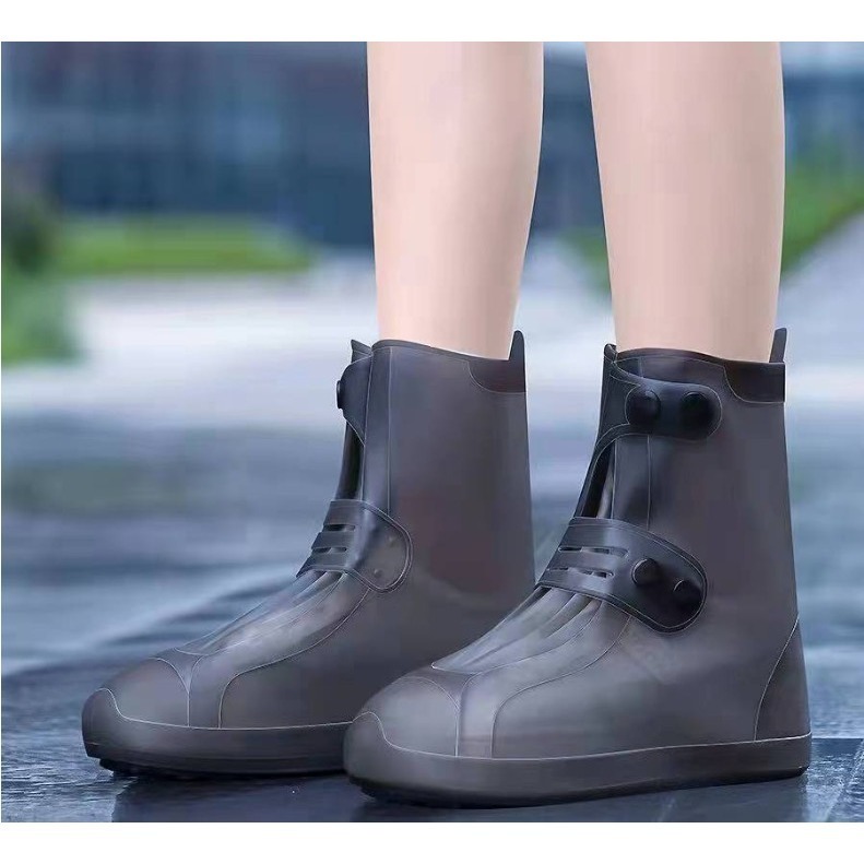 【限量出清 售完為止】加厚鞋底防水鞋套 中筒 雨鞋鞋套 防雨防水雨靴 防滑 加厚耐磨 學生硅膠高筒防水鞋-細節圖6