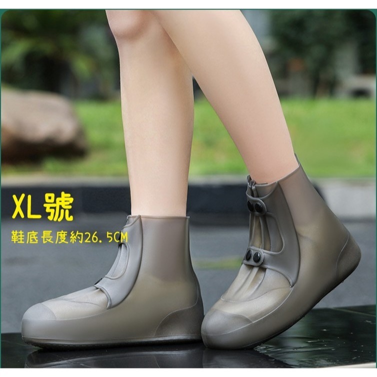 【限量出清 售完為止】加厚鞋底防水鞋套 中筒 雨鞋鞋套 防雨防水雨靴 防滑 加厚耐磨 學生硅膠高筒防水鞋-規格圖8