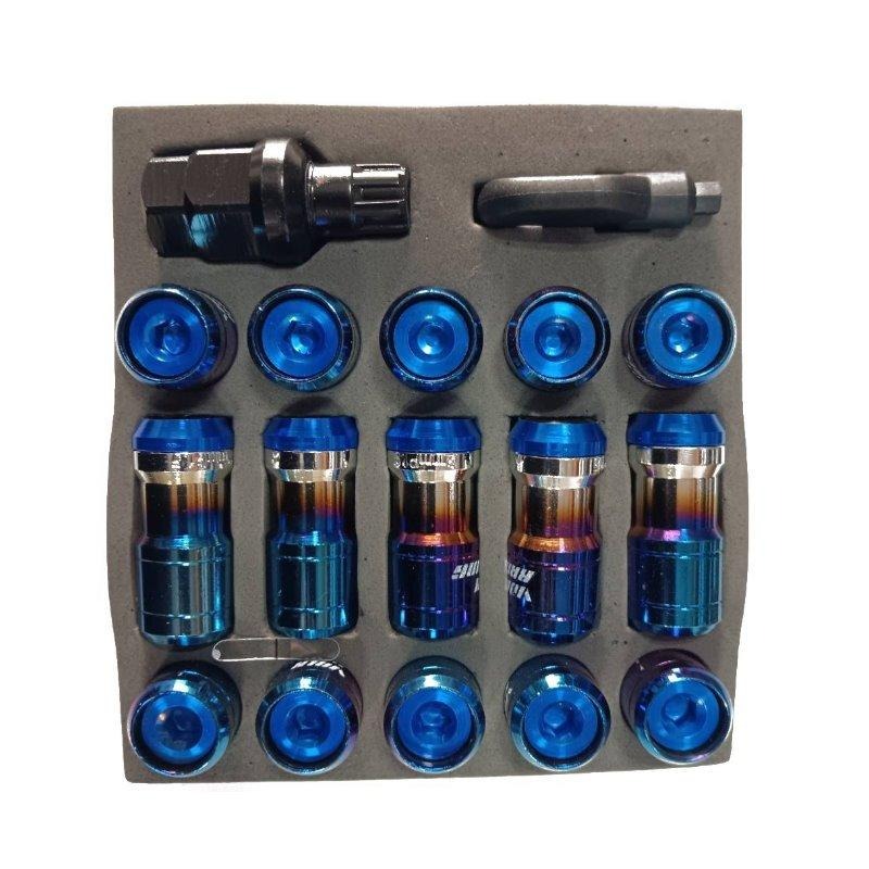 [台灣現貨] 鋁圈螺帽 M12*1.5 防盜螺帽 輪框螺母 螺母 防盜螺絲 鋁圈螺帽 輪圈螺絲 彩色螺母 彩鈦 螺帽-細節圖8