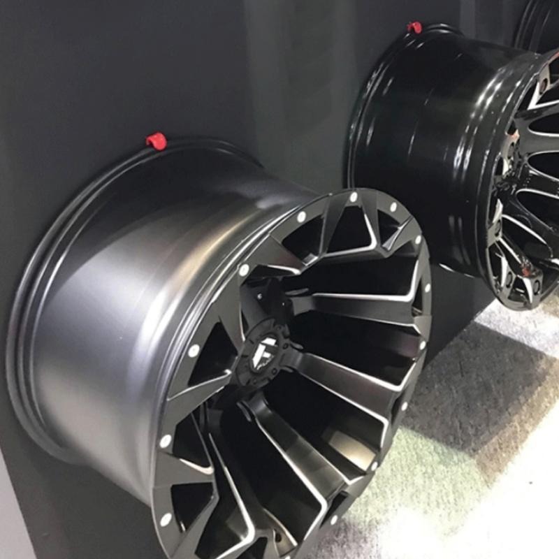 [台灣現貨] 黑色 鋁圈展示掛勾 鋁圈掛鉤 掛牆 掛鉤 收納 DIY 輪框掛鉤 鋁圈固定勾-細節圖7