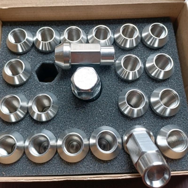 [台灣現貨] 不鏽鋼 鋁圈螺帽 M14*1.5 長50mm 適用19套筒 特斯拉 野馬 輪框螺母 螺絲 輪圈螺絲 螺帽-細節圖4