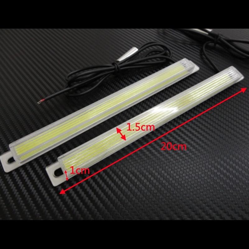 [台灣現貨] 30晶 COB面發光 帶燈殼 燈板 全長20cm 車門燈 閱讀燈 照地燈 日行燈 特價出清品-細節圖4