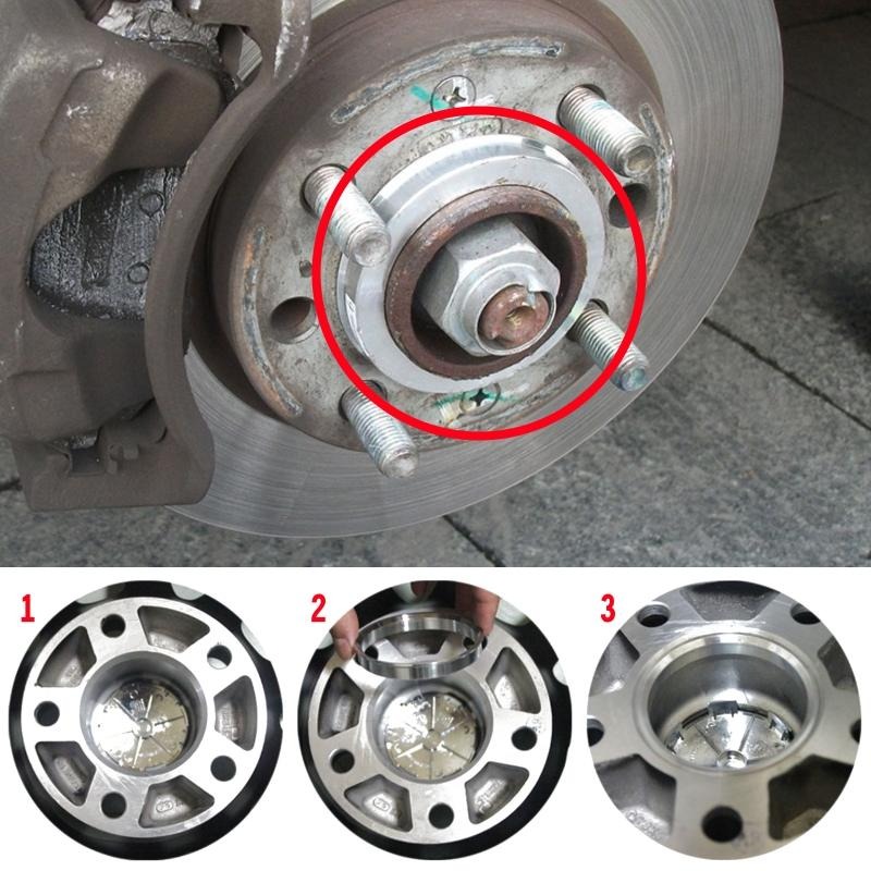 [台灣現貨] BBS鋁圈用軸套 (1組4個) 鋁合金軸套 輪框軸套 束心 軸套 中心套環 變徑圈 中心圈 中心軸套-細節圖4