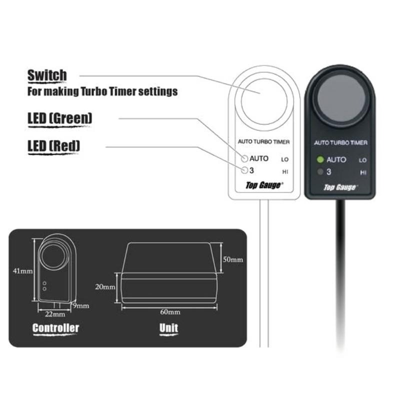 [台灣製造] 出清價 點火延遲控制器 延遲熄火 不限車種 渦輪車必備利器 AUTO Turbo Timer-細節圖5