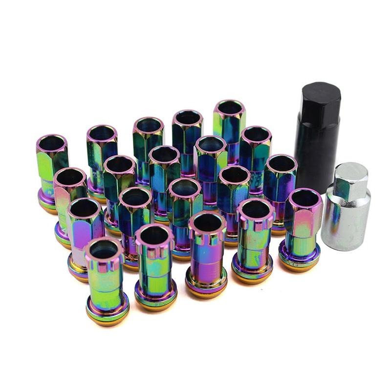 [台灣現貨] 鋁圈防盜螺帽 輪框螺母 螺母 螺絲 鋁圈螺帽 輪圈螺絲 彩色螺母 彩鈦 螺帽 防盜螺帽-細節圖4