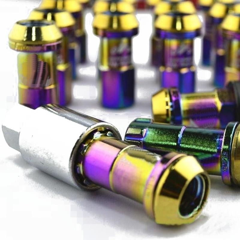 [台灣現貨] 鋁圈防盜螺帽 輪框螺母 螺母 螺絲 鋁圈螺帽 輪圈螺絲 彩色螺母 彩鈦 螺帽 防盜螺帽-細節圖5