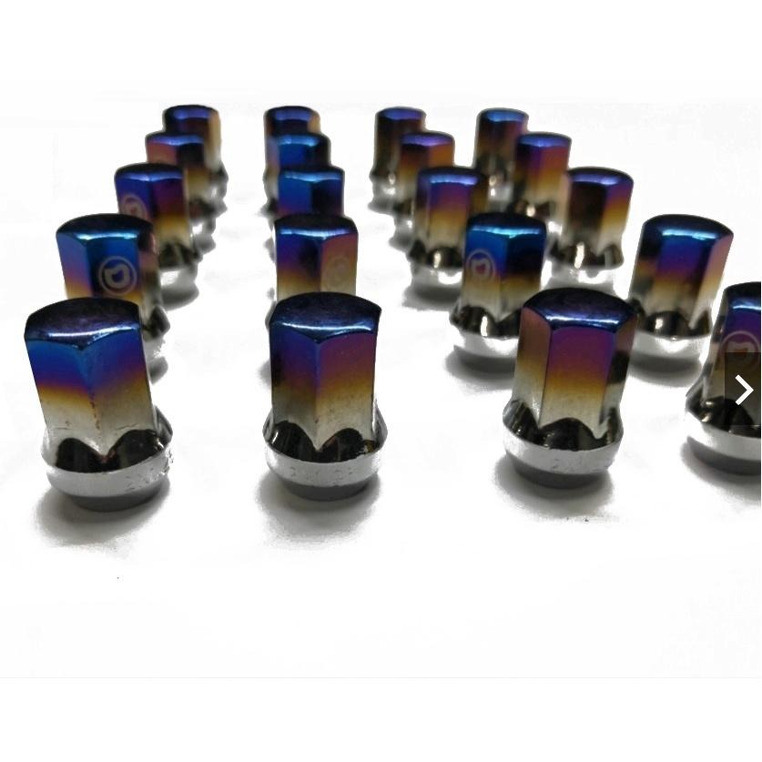 [台灣現貨] 鋁圈螺帽 M12*1.5 輪框螺母 彩鈦色 螺母 螺絲 鋁圈螺帽 輪圈螺絲 彩色螺母 螺帽-細節圖3