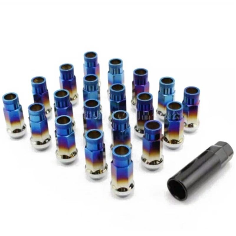 [台灣現貨] 鋁圈螺帽 M12*1.5 M12*1.25 輪框螺母 螺母 螺絲 鋁圈螺帽 輪圈螺絲 彩色螺母 彩鈦 螺帽-細節圖2