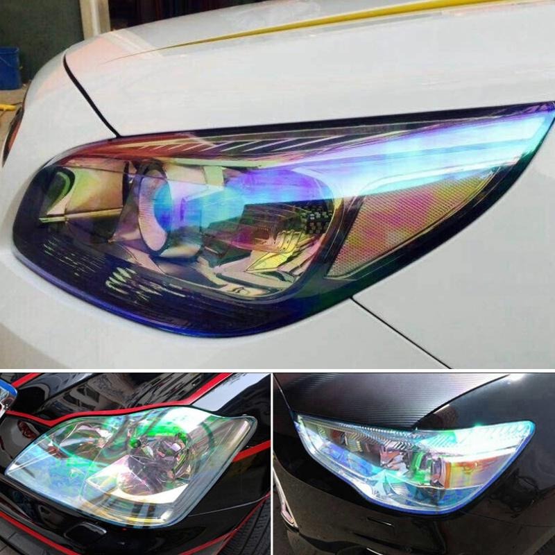 [台灣現貨] 幻彩燈膜 變色龍 燈膜 透明燈膜 變色燈膜-細節圖2