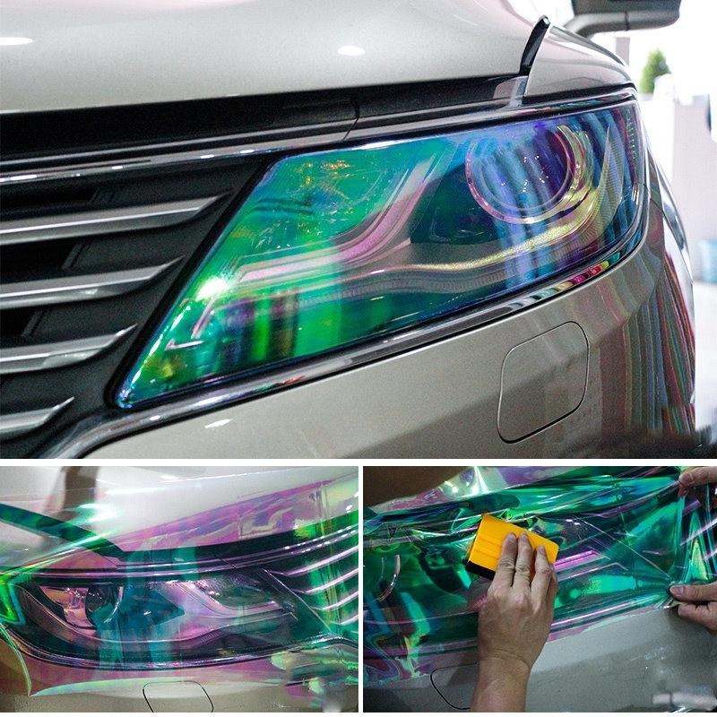 [台灣現貨] 幻彩燈膜 變色龍 燈膜 透明燈膜 變色燈膜-細節圖3