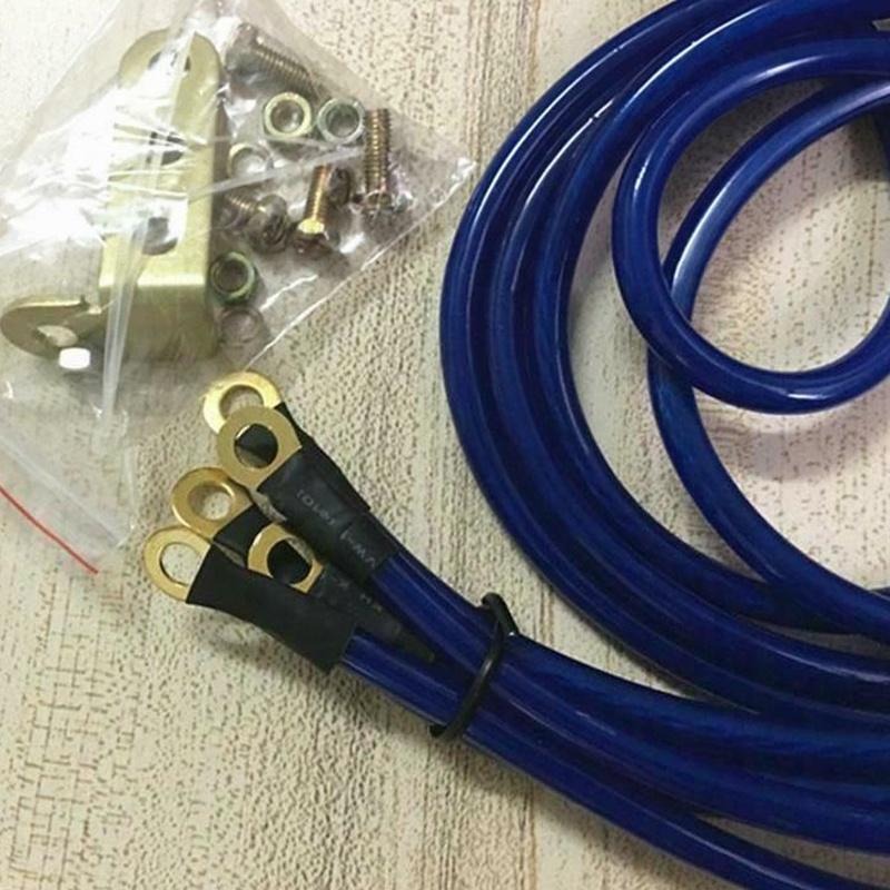 [台灣現貨] 車身強化接地線 地線 搭鐵線 電瓶負極線 5條裝 負極接地線 矽導線 負極線-細節圖4